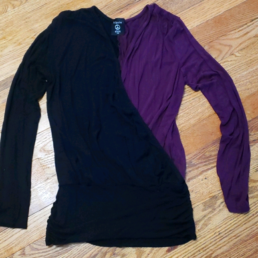 Purple and black long sleeve